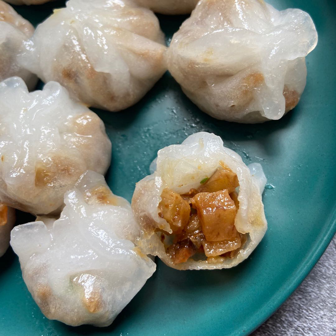 潮汕特产汕尾海丰小吃芋饺三角饺饺子小米菜粿汕尾芋饺子