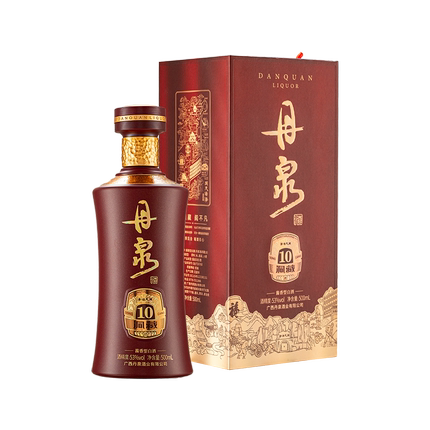 【酒厂直营】丹泉53度洞藏10酱香型纯粮食白酒500ml单瓶自饮送礼