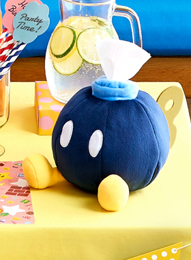 Nintendo Switch任天堂超级马力欧官方正品周边配件炮弹兵纸巾盒