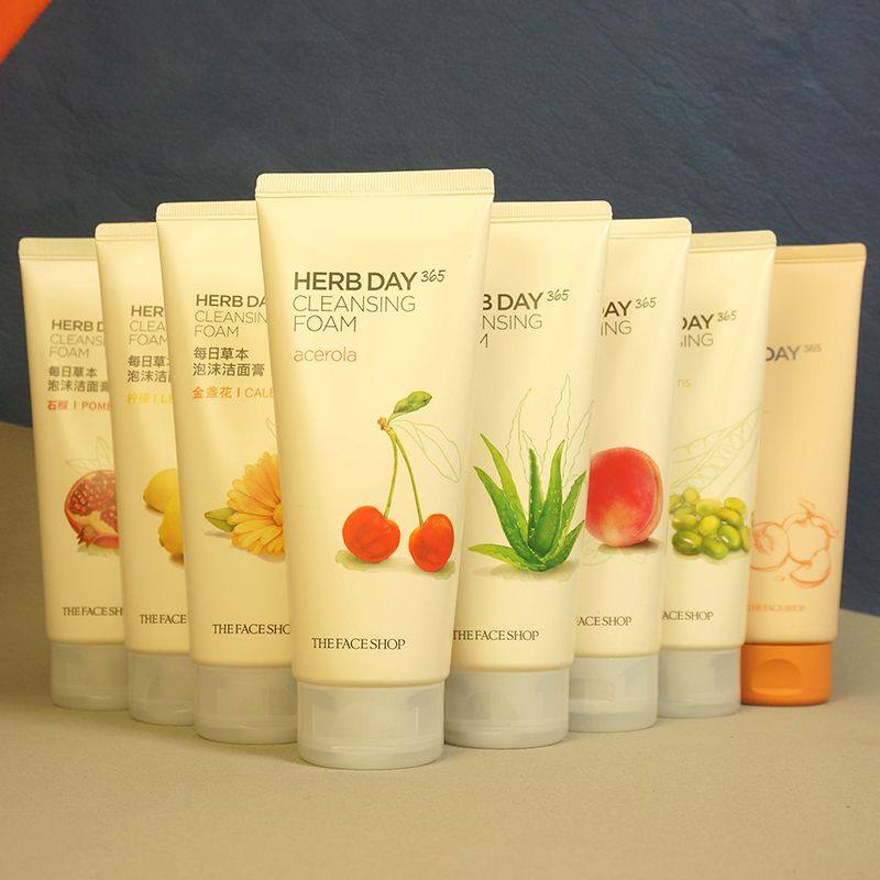 菲诗小铺洗面奶 每日草本薄荷泡沫芦荟洁面膏温和 行货带防伪洗面