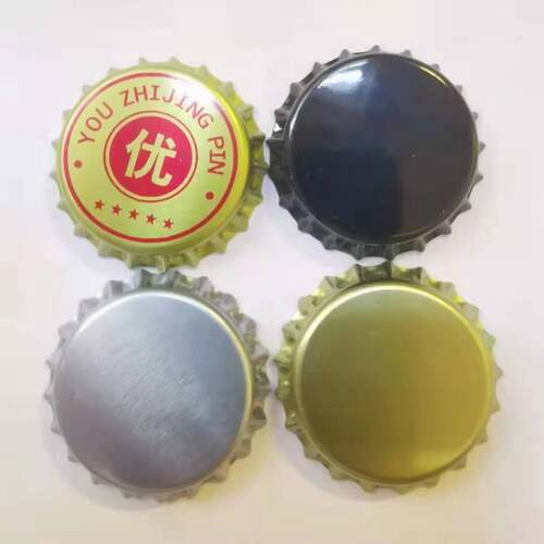 银色带胶垫啤酒瓶密封自酿盖