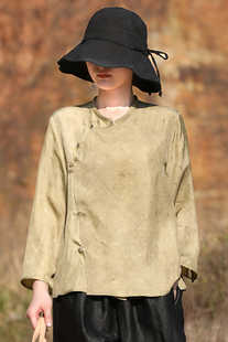 东方豆蔻新款夏款提花桑蚕丝真丝纯色女式纯色宽松衬衫上衣