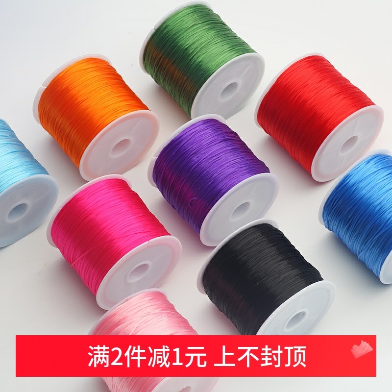 手串绳弹力线手工穿珠子的皮筋透明松紧线石榴石扁水晶手链串珠绳,饰品/流行首饰/时尚饰品新,线,淘宝优惠券,粉丝福利购,淘宝优惠卷