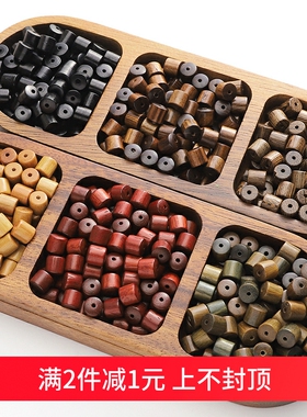 8x8mm木质桶珠黑花梨鸡翅木隔珠DIY手工发簪情侣手串项链配饰材料