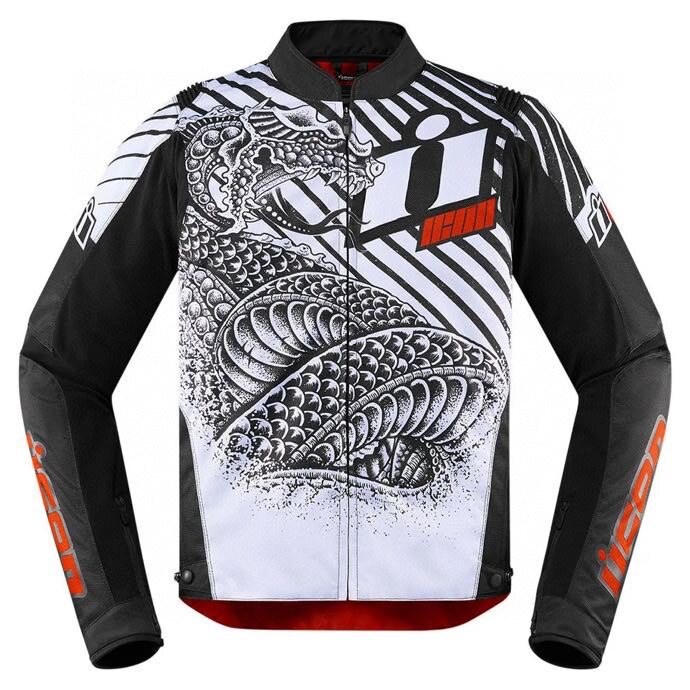 美国ICON防风防水四季摩托车骑行防摔赛车服无规则街头特技男仿赛