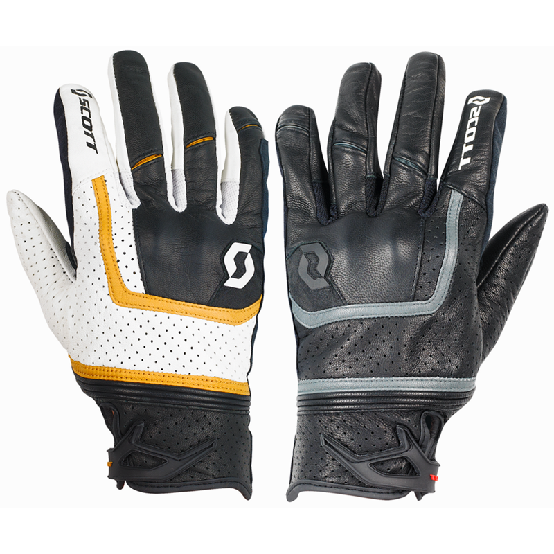 咖啡巡航复古摩托车骑行手套