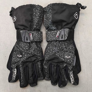 LEVEL冬季滑雪防寒保温防风防水机车雪地摩托骑行手套大码男防摔