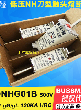bussmann熔断器160NHG01B 160A-125A-100A-80A-63A-50A-40A 500V