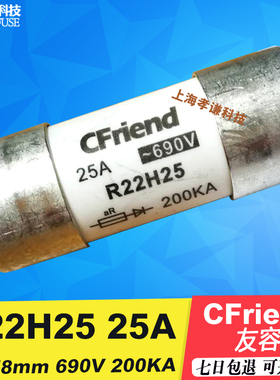 友容Cfriend保险管丝 R22H25 R22H100 R22H80 R22H63 R22H50 125A