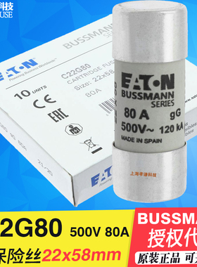 BUSSMANN熔断器C22G63 C22G80 C22G100 C22G125 C22G125S 保险丝