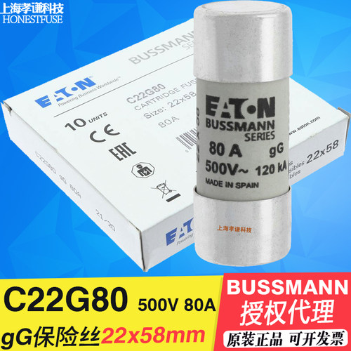 熔断器BUSSMANNC22G80C22G100