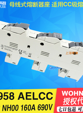 德国维纳尔31954 Wohner AEL10x38 32A690V 3P条形熔断器隔离开关