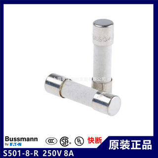 美国BUSSMANNTAO陶瓷管保险丝S501-3.15-R 250V 3.15A 5X20mm现货