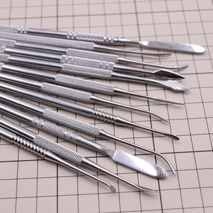 不锈钢雕塑工具 精钢泥塑刻刀 石粉软陶粘土手办精雕油泥工具刻刀