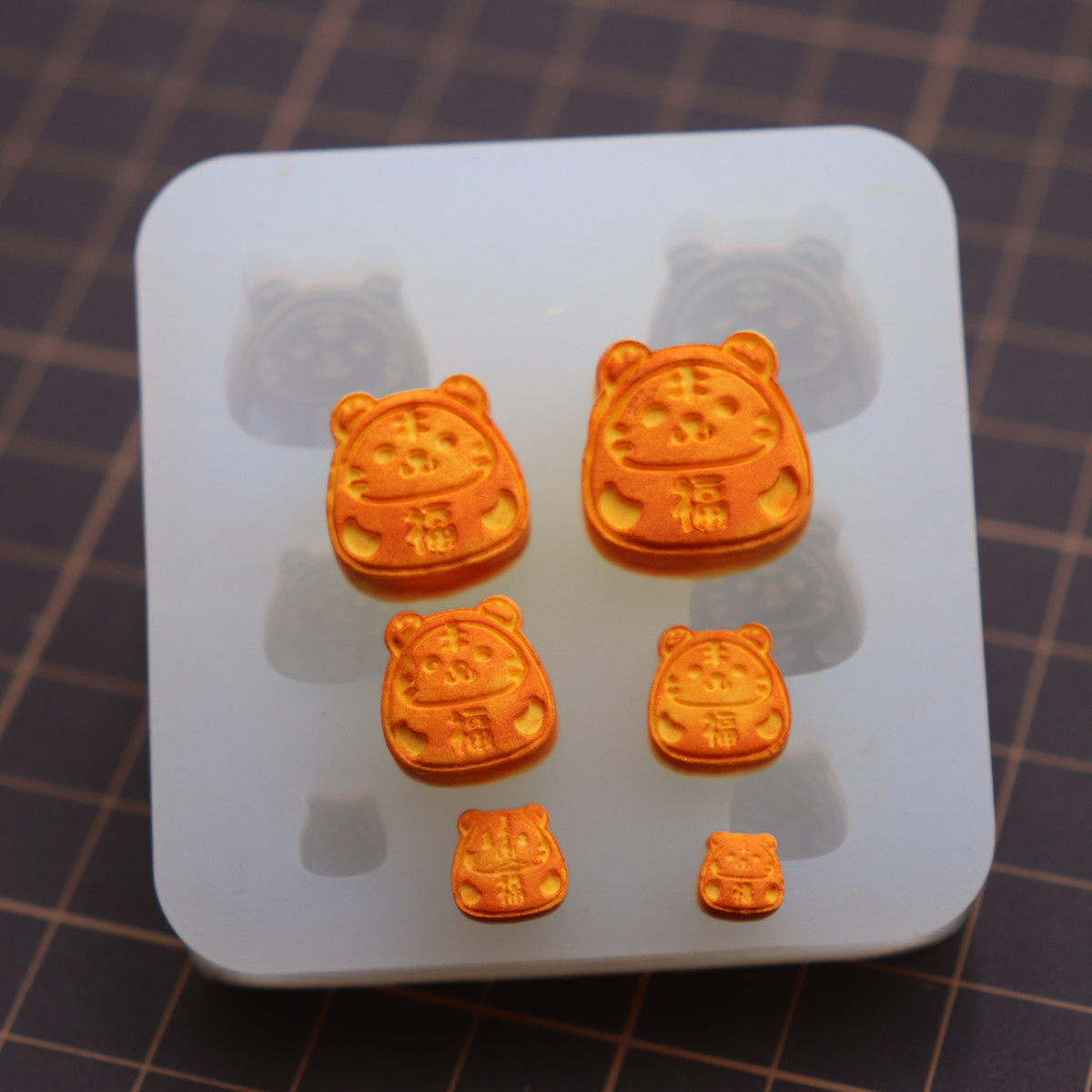 微缩食玩diy迷你中秋月饼模具 娃屋月饼硅胶模具超轻树脂粘土模具