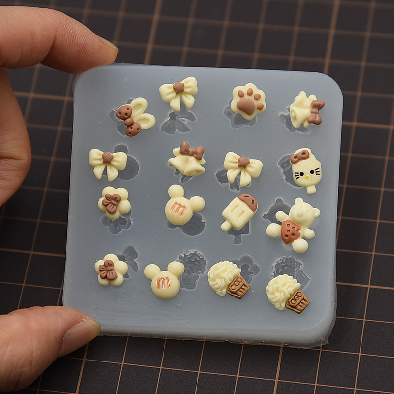 迷你食玩甜点雪糕硅胶模具