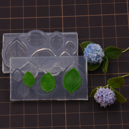 黏土通用叶子植物硅胶模具