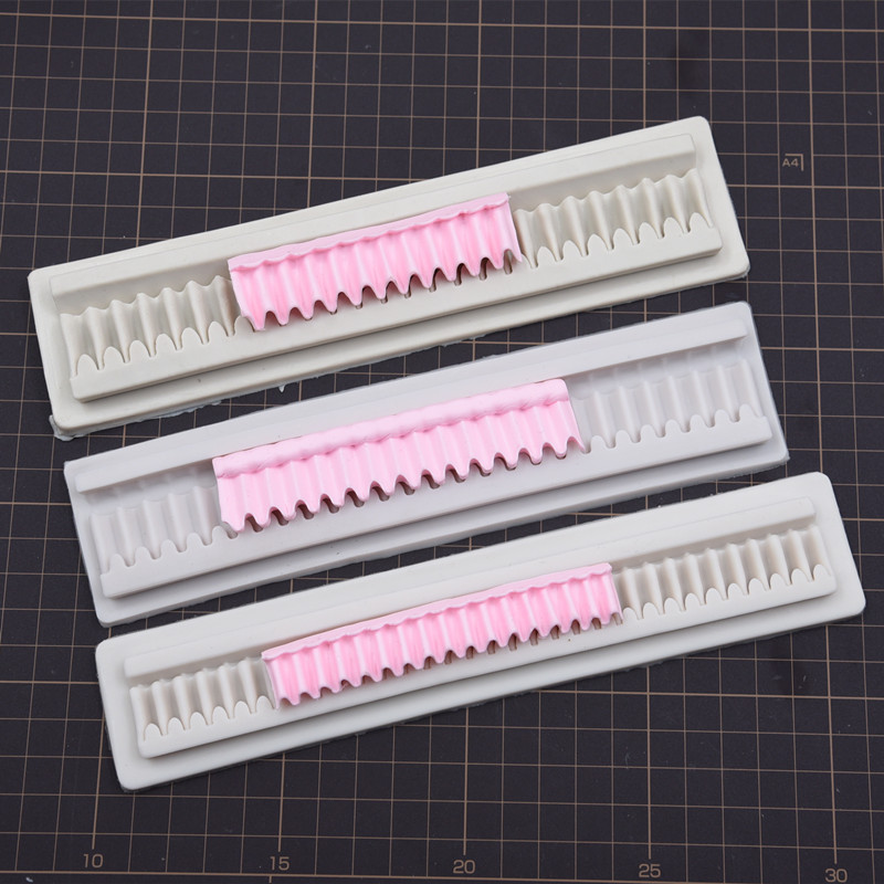 褶皱围边复古烘焙模具超轻粘土