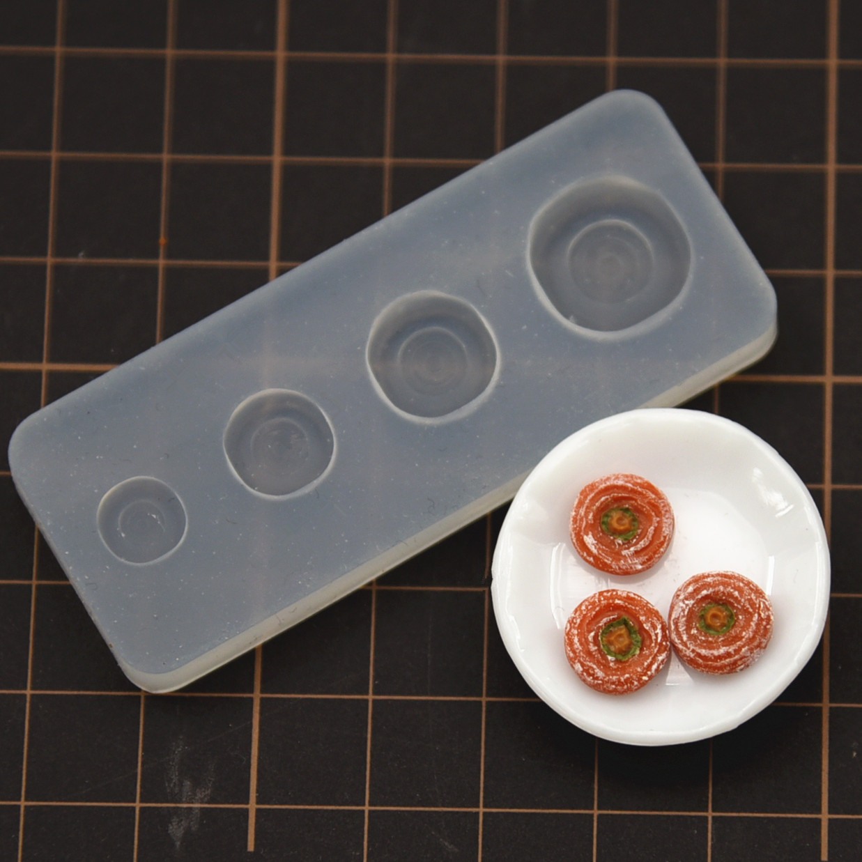 迷你diy柿子模硅胶模具