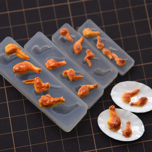 食玩鸡腿鸡翅超轻粘土硅胶模具