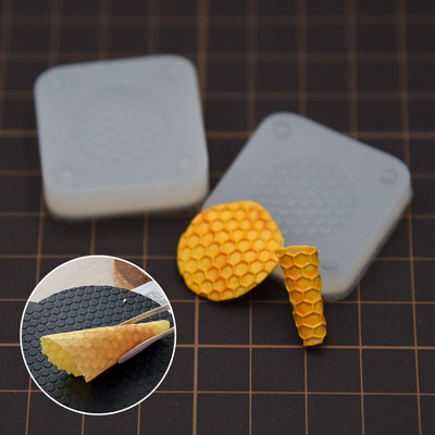 迷你鸡蜂巢蛋卷微缩模型硅胶模具