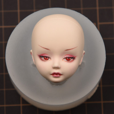 bjd硅胶脸模超轻粘土人偶软陶黏土正比Q版脸部手办人脸模具