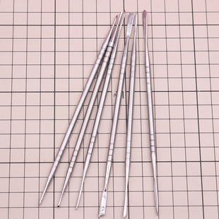 超轻粘土软陶不锈钢泥塑刀 雕刻刀精钢6件套抹刀 人偶开眼刀工具