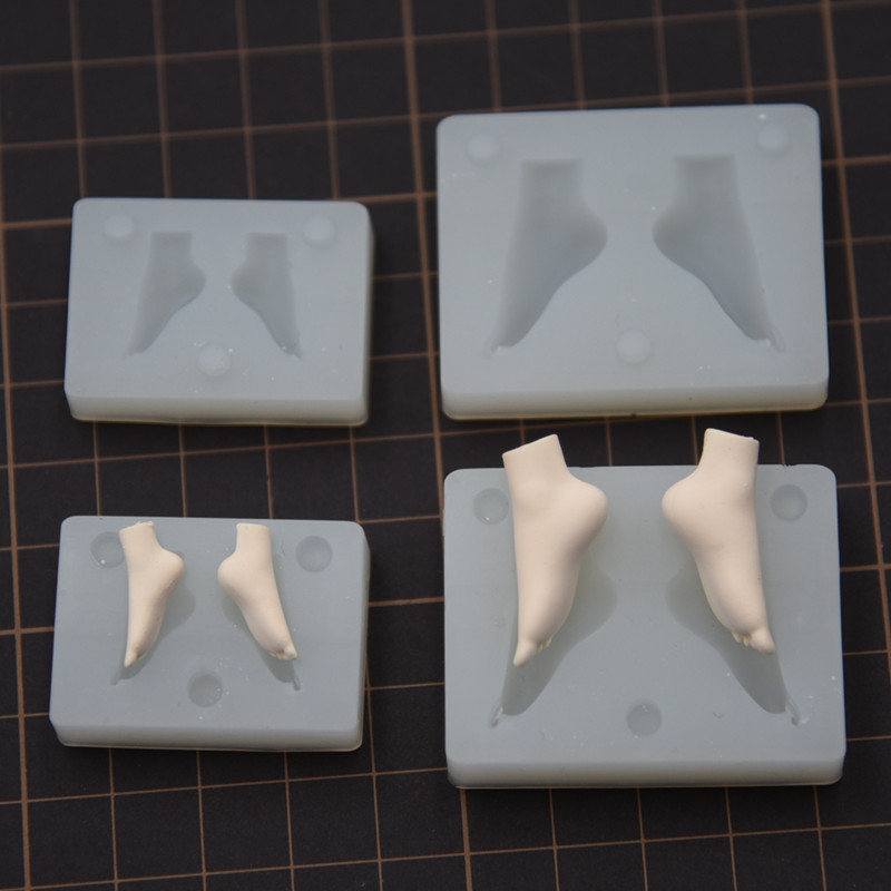 软陶翻模腿部硅胶模具
