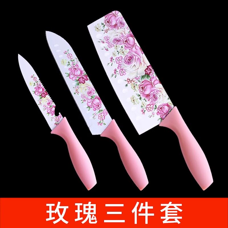 金利莲华不锈钢印花小菜刀
