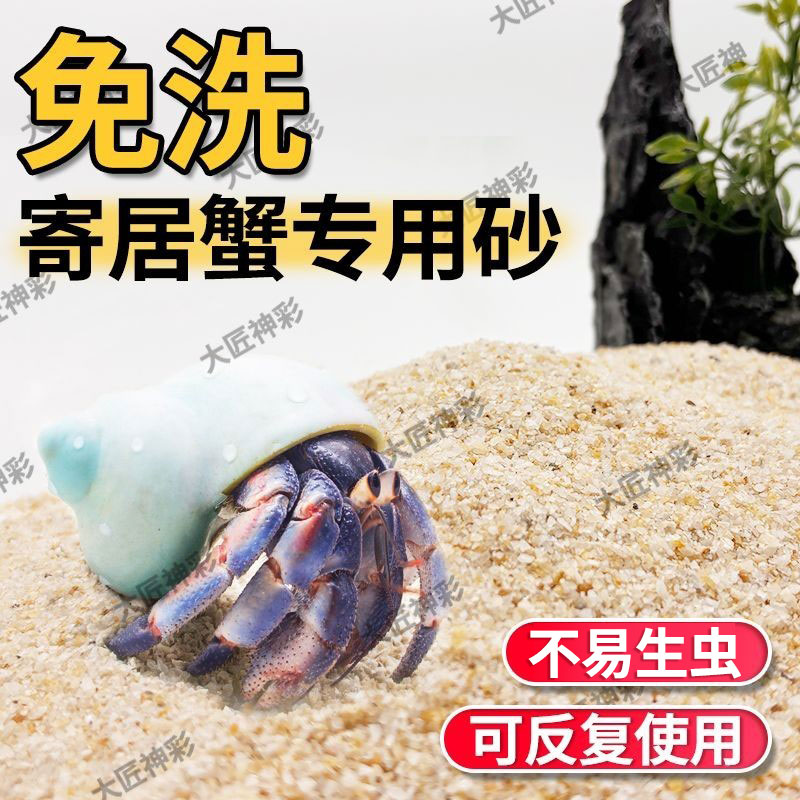 免洗海沙寄居蟹专用沙鱼缸底砂