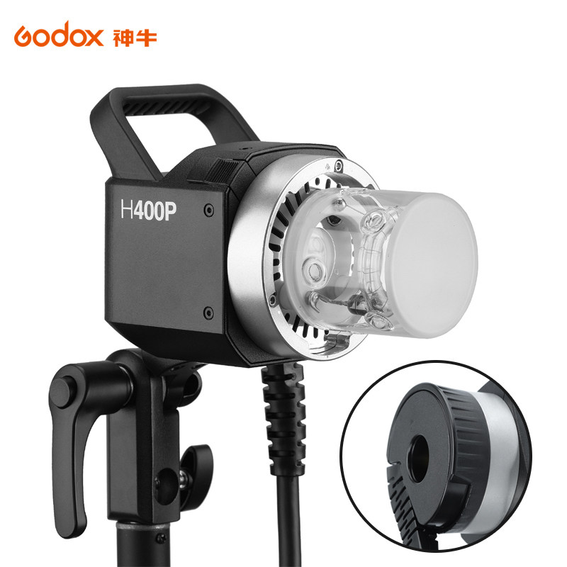 神牛H400P分体式灯头 AD400pro专用外拍连接头保荣口灯座摄影附件