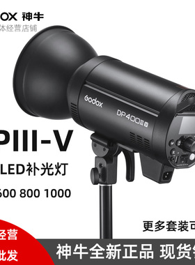 神牛DP400 600 800 1000IIIV四代前置LED摄影拍照影室专业闪光灯