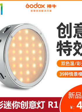 神牛摄影便携小型圆形单反补光灯
