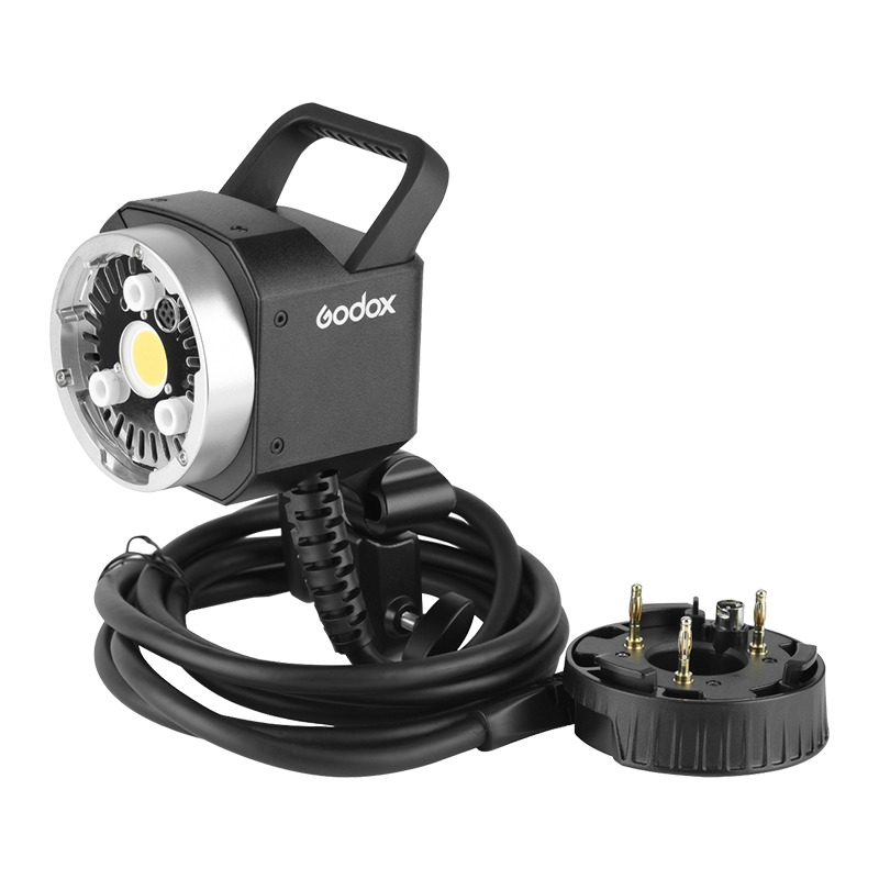 神牛AD400pro外拍闪光灯分体灯头H400p摄影相机单反支架离机灯座