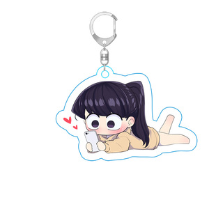 古见同学有交流障碍症 动漫周边 只野仁人 钥匙扣亚克力双面挂件