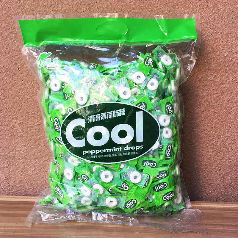 旗舰店荣利薄荷糖散装250G老式空心糖果 宝路火锅店专用润喉糖