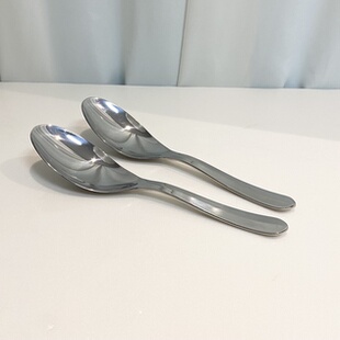 外贸出口昆家主餐勺18/10不锈钢大分餐勺镜面公勺加厚一体成型