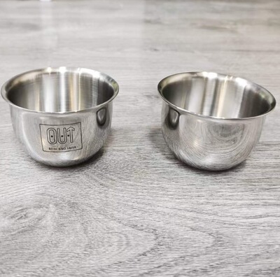 18/10不锈钢酒杯80ml白酒杯烈酒杯加厚防摔小茶杯户外迷你一口杯