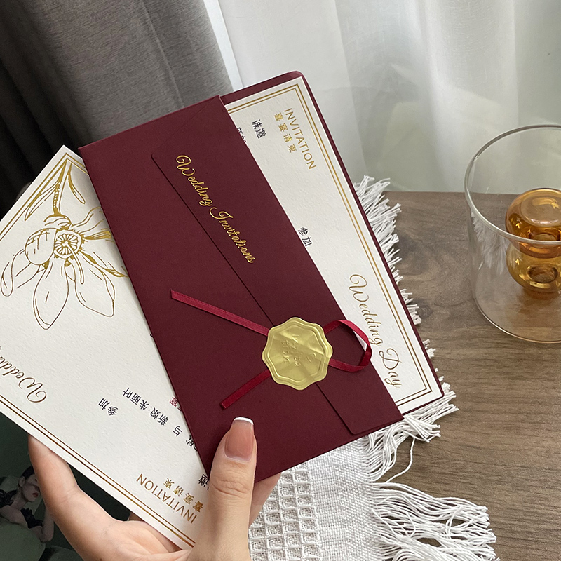 请柬喜帖婚礼请帖结婚邀请函高级感定制小众高端大气简约2025订制
