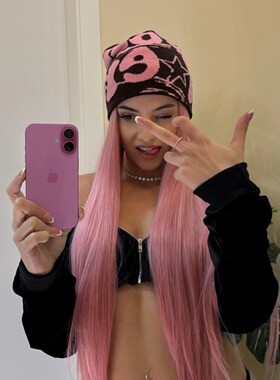 Y2kslut外贸ins个性小众时髦复古辣妹保暖嘻哈针织毛线包头帽子