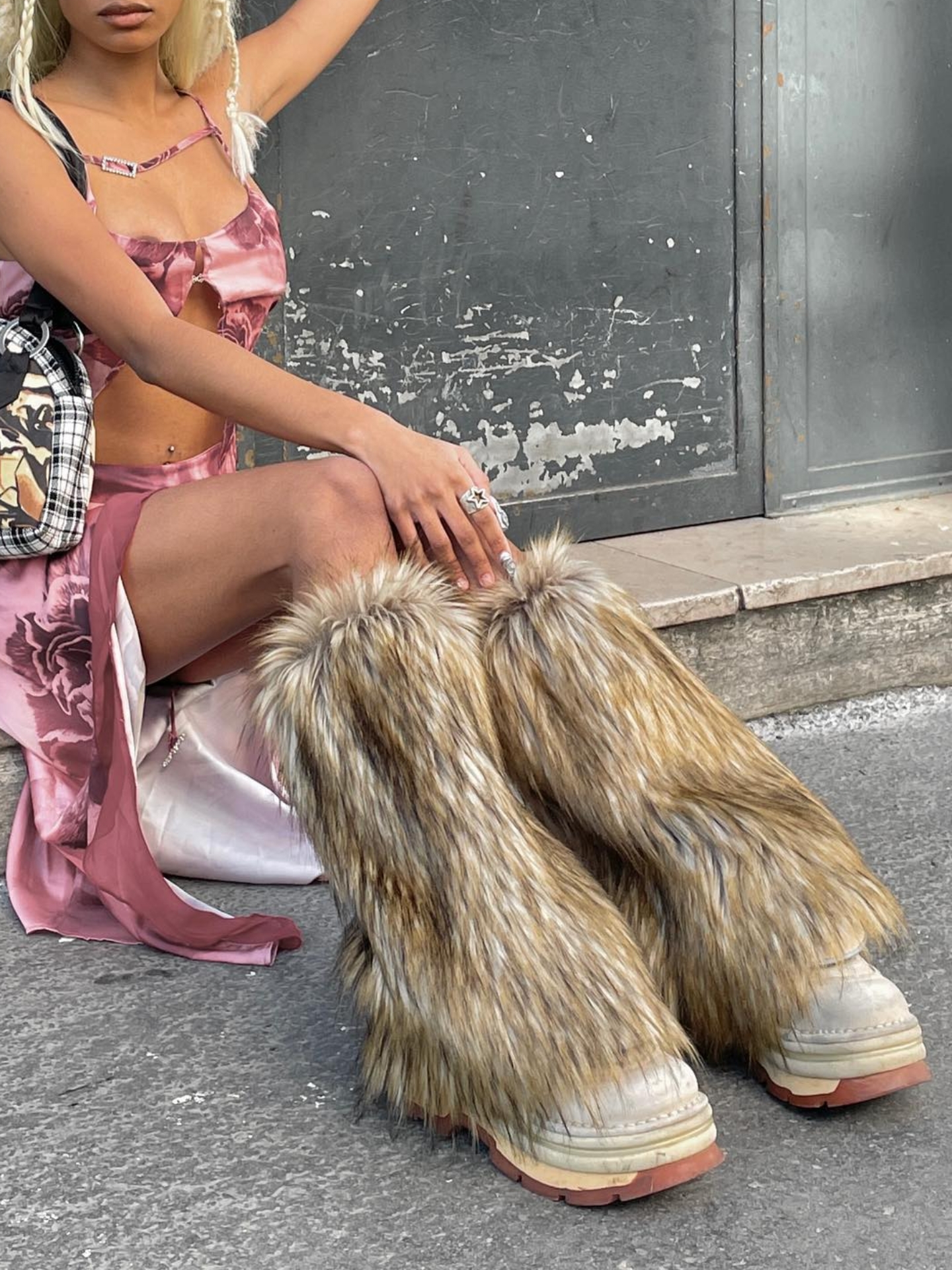 欧美ins个性小众街头时髦腿套