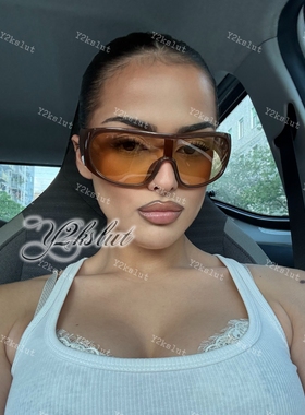 欧美ins外贸y2k古早辣妹千禧一体飞行员式墨镜防紫外线墨镜太阳镜