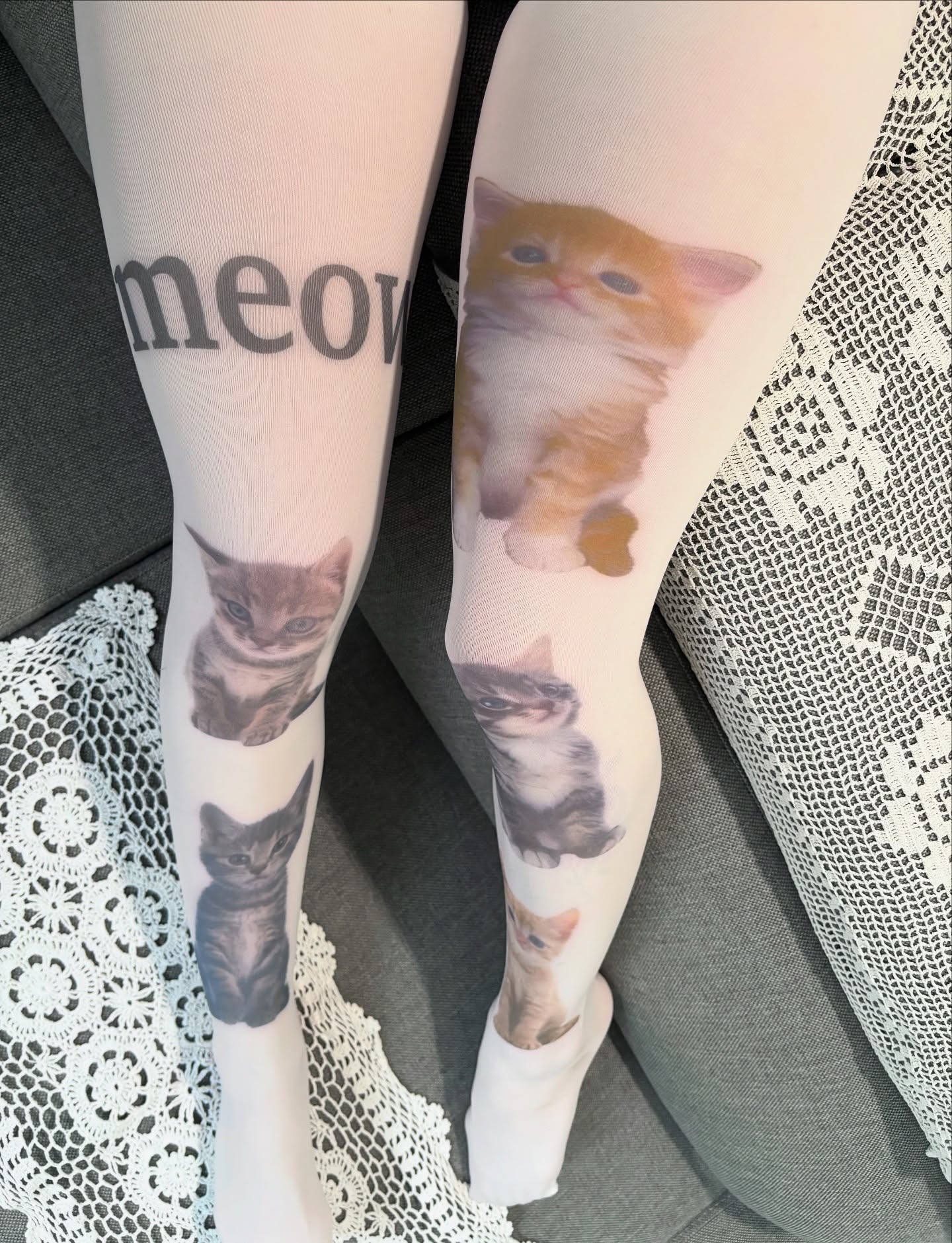 y2kslut欧美ins个性小众辣妹可爱日系猫咪印花连裤袜打底袜
