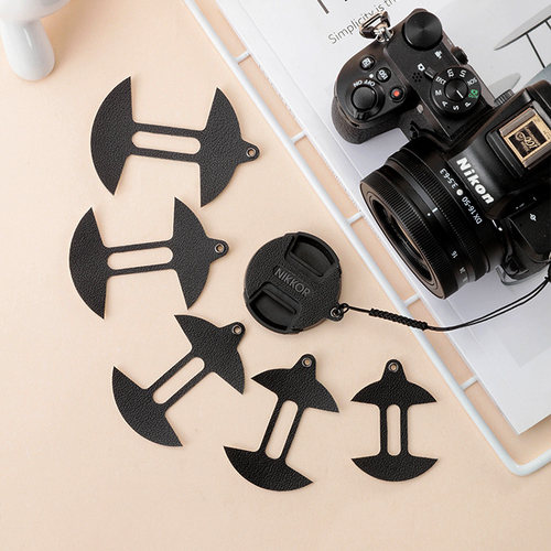 适用尼康镜头盖防丢绳Z30Z50ZFZ5Z62 Z70200相机盖皮贴绳防镜头盖