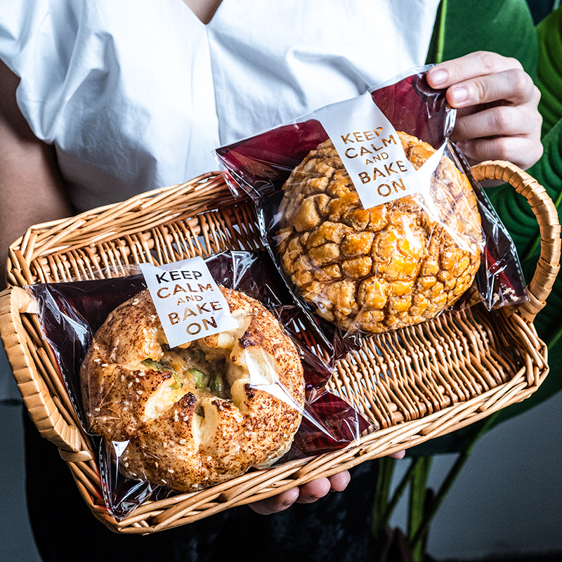 日式面包包装袋自粘袋烘焙食品级切片一次性生吐司透明贝果自封袋