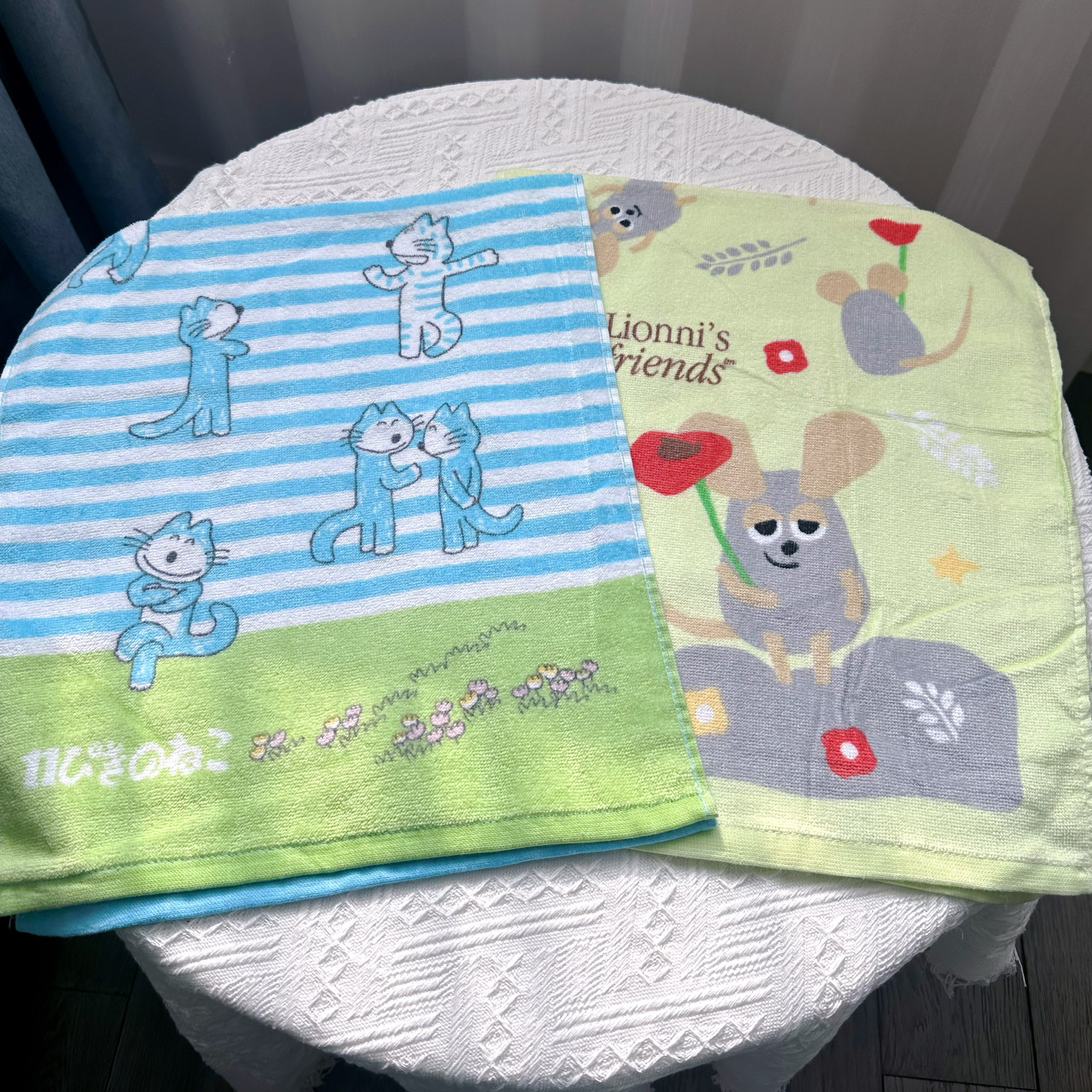 十一只猫田鼠阿佛 可爱卡通洗脸毛巾面巾洁面擦脸巾男女儿童家用