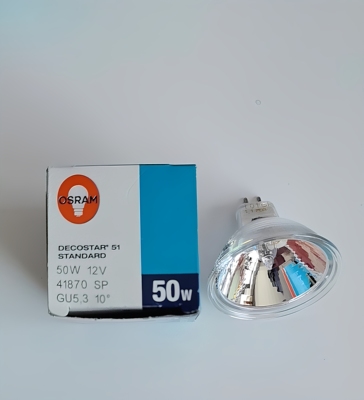 欧司朗MR1612v41870SP10度聚光无盖卤素灯杯激光焊显微镜光源灯泡