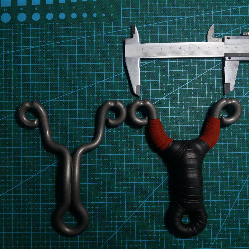 老夏冷弯弹弓 304不锈钢大弓门加长握柄传统户外玩具 大弹弓