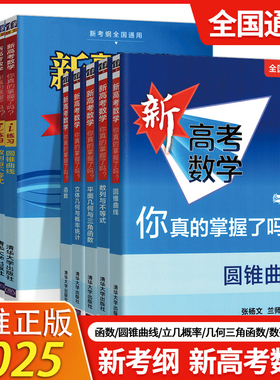 新高考数学你真的掌握了吗清华大学2025版高中数学圆锥曲线数列与不等式平面几何立体几何函数高考数学题型归纳第二版全国通用