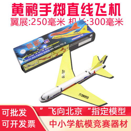 黄鹂手抛拼装飞机模型